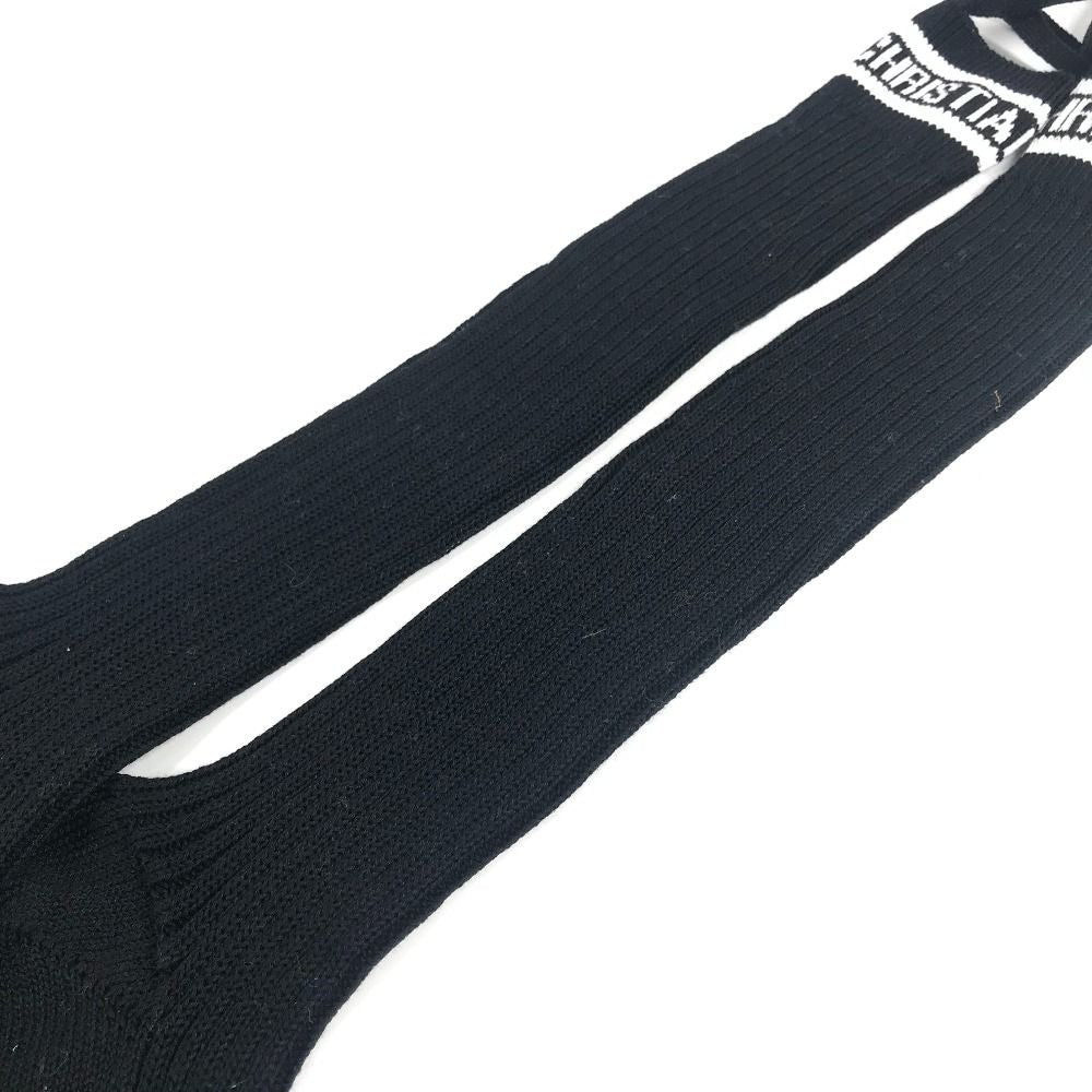 Dior Socks Logo Knee High Cotton Black — view 9