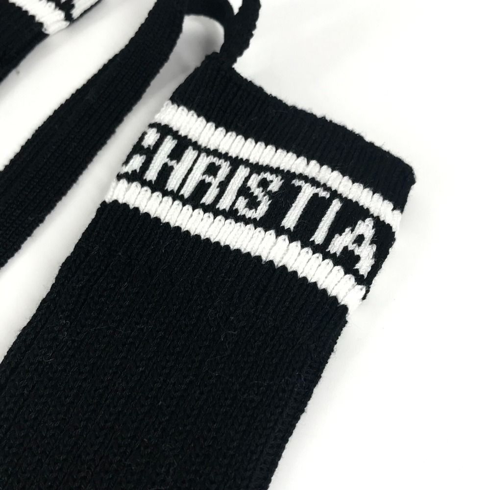 Dior Socks Logo Knee High Cotton Black — view 5