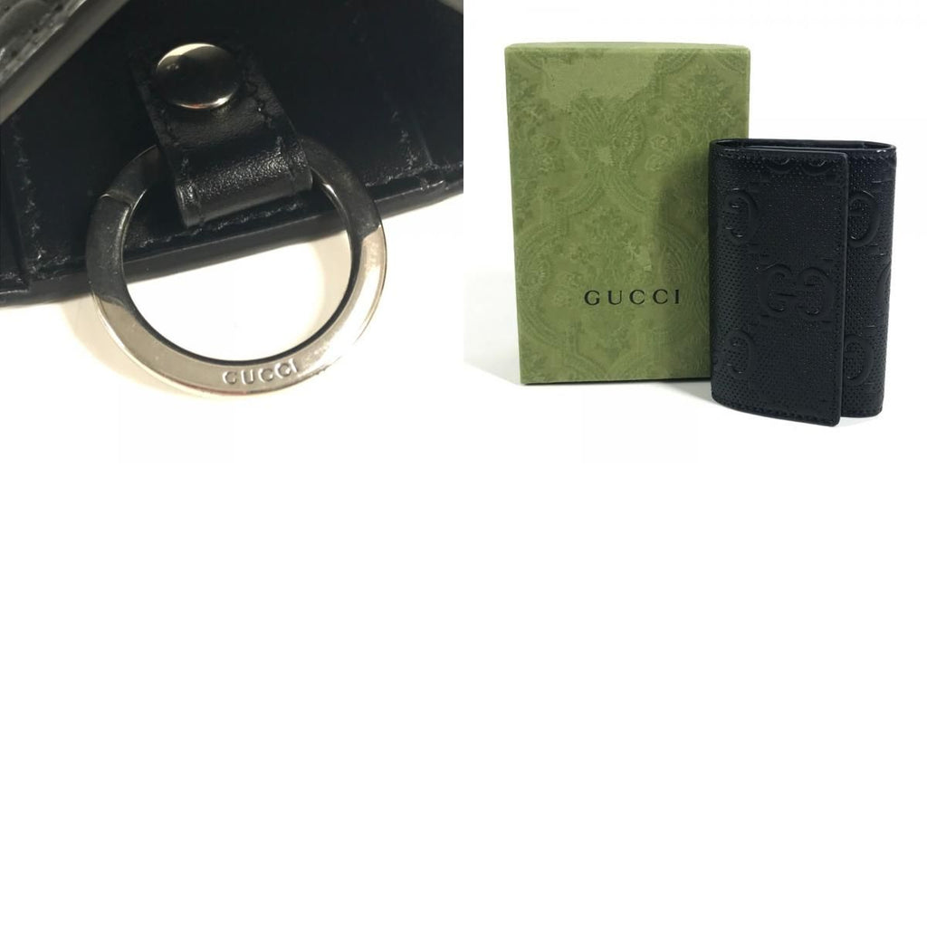 Gucci Key Case with Ring Leather Black — view 9