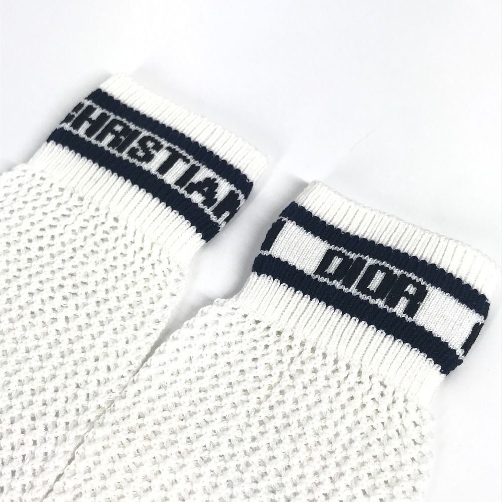 Dior Socks Logo Knee High Cotton White — view 6