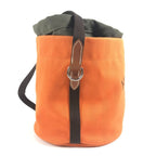 Hermes Shoulder Bag Sac Dopant Sage Bucket Shape Cotton Orange — view 3