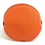 Hermes Shoulder Bag Sac Dopant Sage Bucket Shape Cotton Orange — view 5