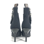 Louis Vuitton Ruffle Short Boots Leather Black — view 3
