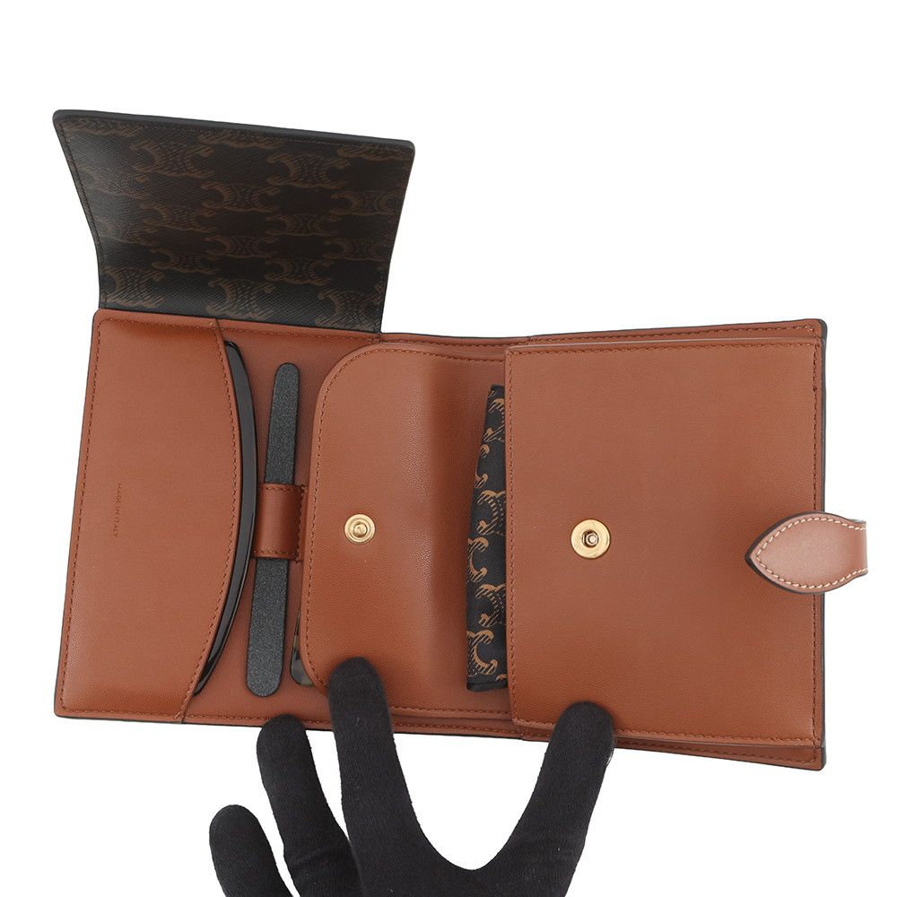 Celine Travel Kit Triomphe Leather — view 6