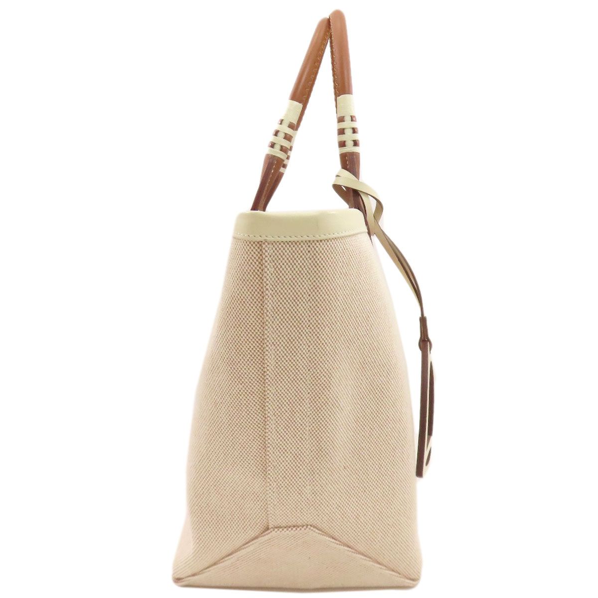 Hermes Steep 25 Handbag Toile Ash — view 3