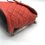 Chanel CC Logo Quilted Chain Lambskin Backpack Turnlock Multicolor — view 6