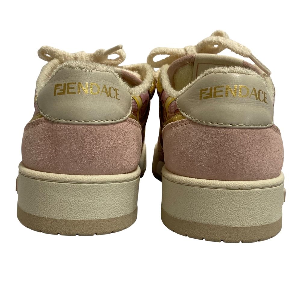 Fendi Fendace Baroque Zucca Print Sneakers 37 — view 4