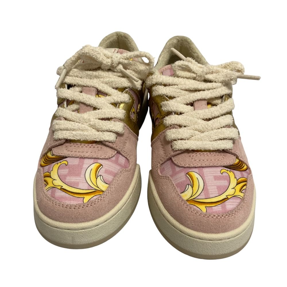 Fendi Fendace Baroque Zucca Print Sneakers 37 — view 2