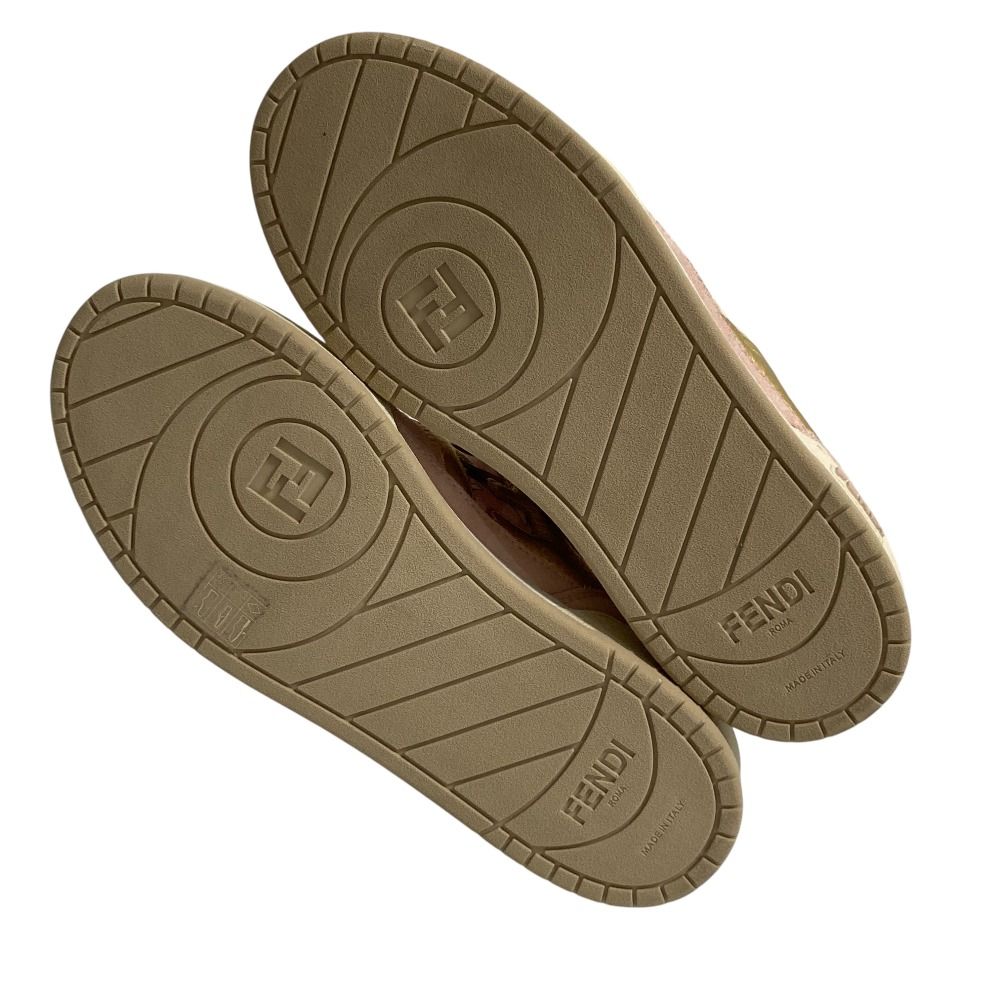 Fendi Fendace Baroque Zucca Print Sneakers 37 — view 6