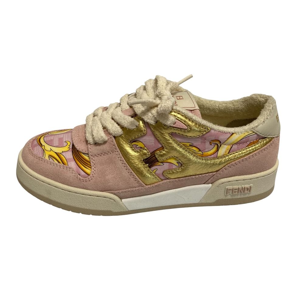Fendi Fendace Baroque Zucca Print Sneakers 37 — view 3