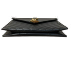 Saint Laurent Paris BO Monogram Cassandra Stitch Chain Shoulder Bag Black — view 8