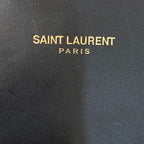 Saint Laurent Paris BO Monogram Cassandra Stitch Chain Shoulder Bag Black — view 9