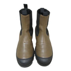Loewe Leather Short Chelsea Boots 41 Khaki Black — view 5