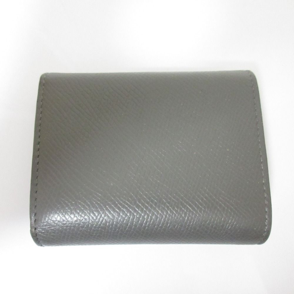 Celine Small Trifold Calfskin Compact Wallet Gray — view 2