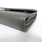Celine Small Trifold Calfskin Compact Wallet Gray — view 4