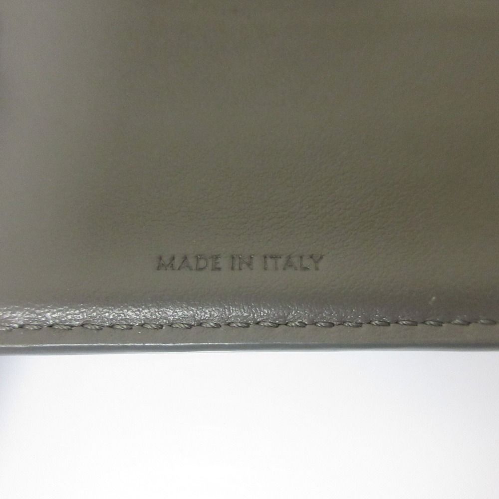Celine Small Trifold Calfskin Compact Wallet Gray — view 9