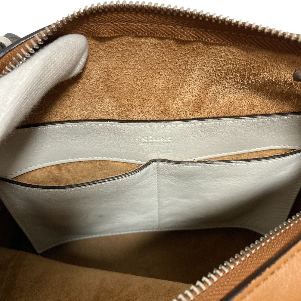 Celine 2-Way Small Soft Cube Shoulder Bag Brown — view 8