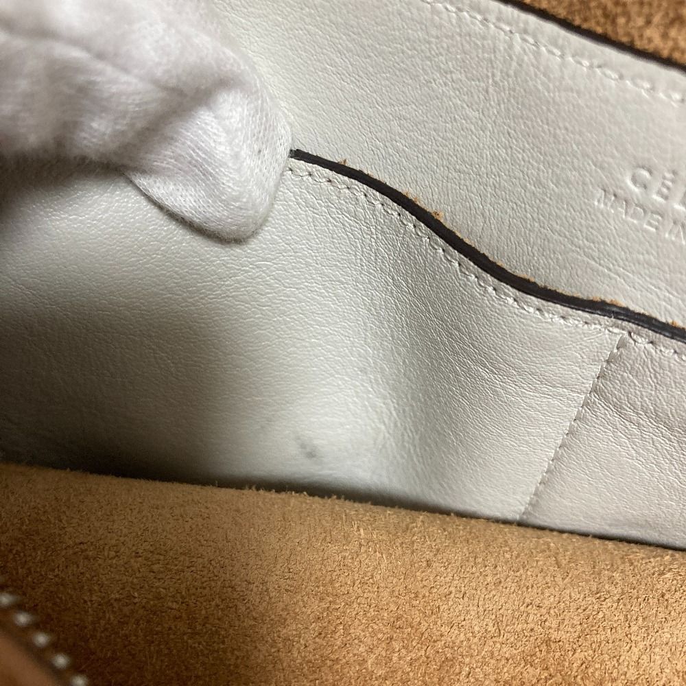 Celine 2-Way Small Soft Cube Shoulder Bag Brown — view 9