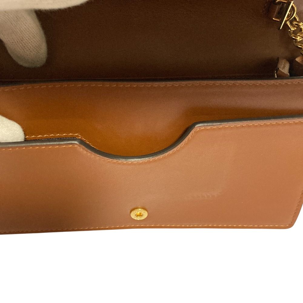 Gucci GG Matelasse Leather Chain Wallet Shoulder Bag Brown — view 9