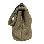 Bottega Veneta Olympia Intrecciato Chain Shoulder Bag Grey — view 3