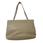 Bottega Veneta Olympia Intrecciato Chain Shoulder Bag Grey — view 2