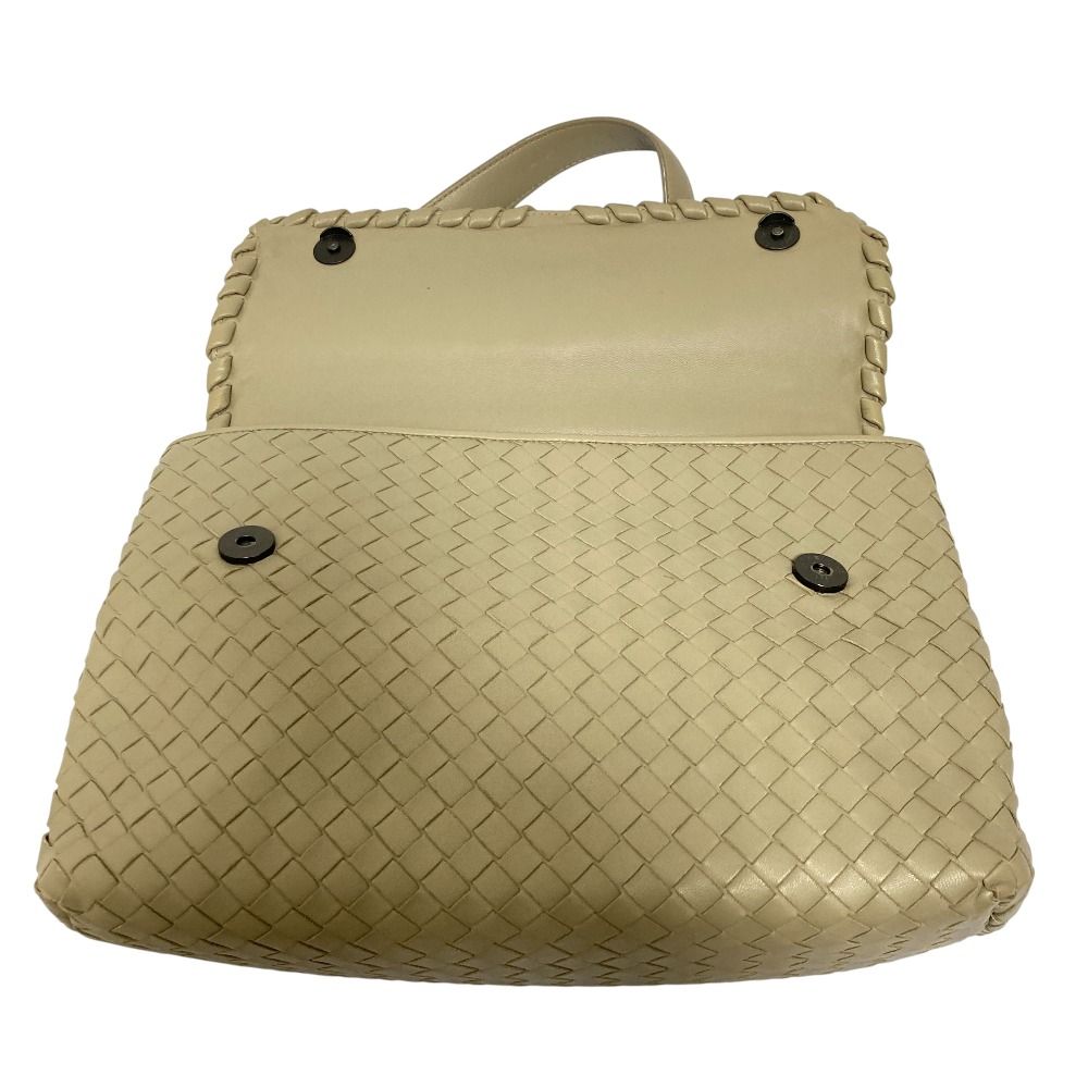 Bottega Veneta Olympia Intrecciato Chain Shoulder Bag Grey — view 5