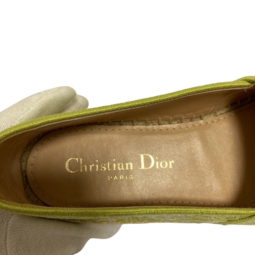 Dior Canvas Espadrilles Slip on Shoes CL 36 — view 7