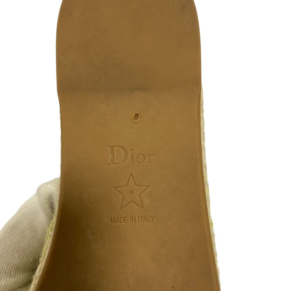 Dior Canvas Espadrilles Slip on Shoes CL 36 — view 9