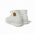 Hermes Climb Sneakers Shoes Leather White Exlibris High Cut — view 4