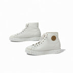 Hermes Climb Sneakers Shoes Leather White Exlibris High Cut — view 3