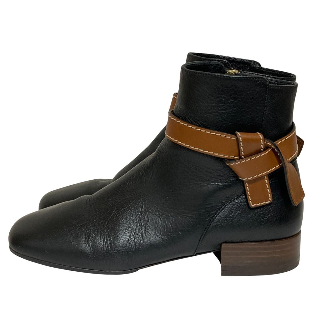 Loewe Leather Gate Boots 39 Black — view 2