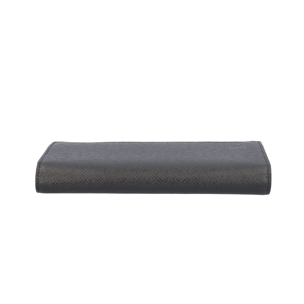 Louis Vuitton Portefeuille Brother Taiga Wallet Leather Black Noir — view 2