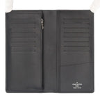 Louis Vuitton Portefeuille Brother Taiga Wallet Leather Black Noir — view 4