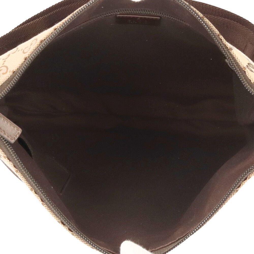 Gucci GG Canvas Shoulder Bag Brown — view 6