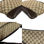 Gucci GG Canvas Shoulder Bag Brown — view 9