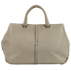 Bottega Veneta Intrecciato 2-Way Handbag Gray — view 2