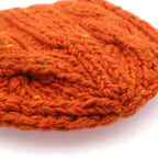 Prada Wool Knit Beanie Cap Hat Orange — view 6