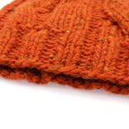 Prada Wool Knit Beanie Cap Hat Orange — view 5