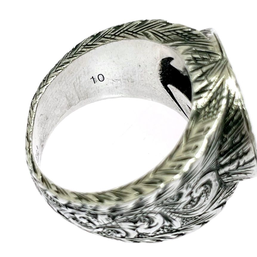 Gucci Silver Interlocking Arabesque Ring 925 Engraved — view 8