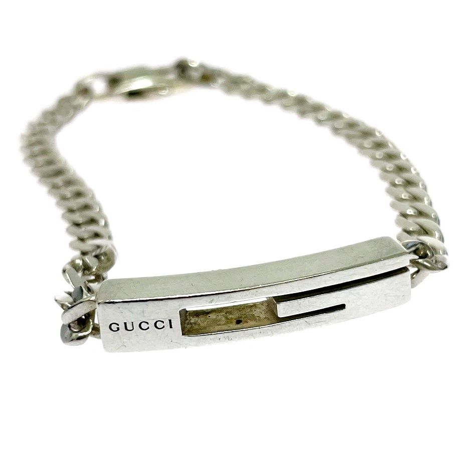 Gucci Silver Cutout Bracelet 925 Stamp — view 3