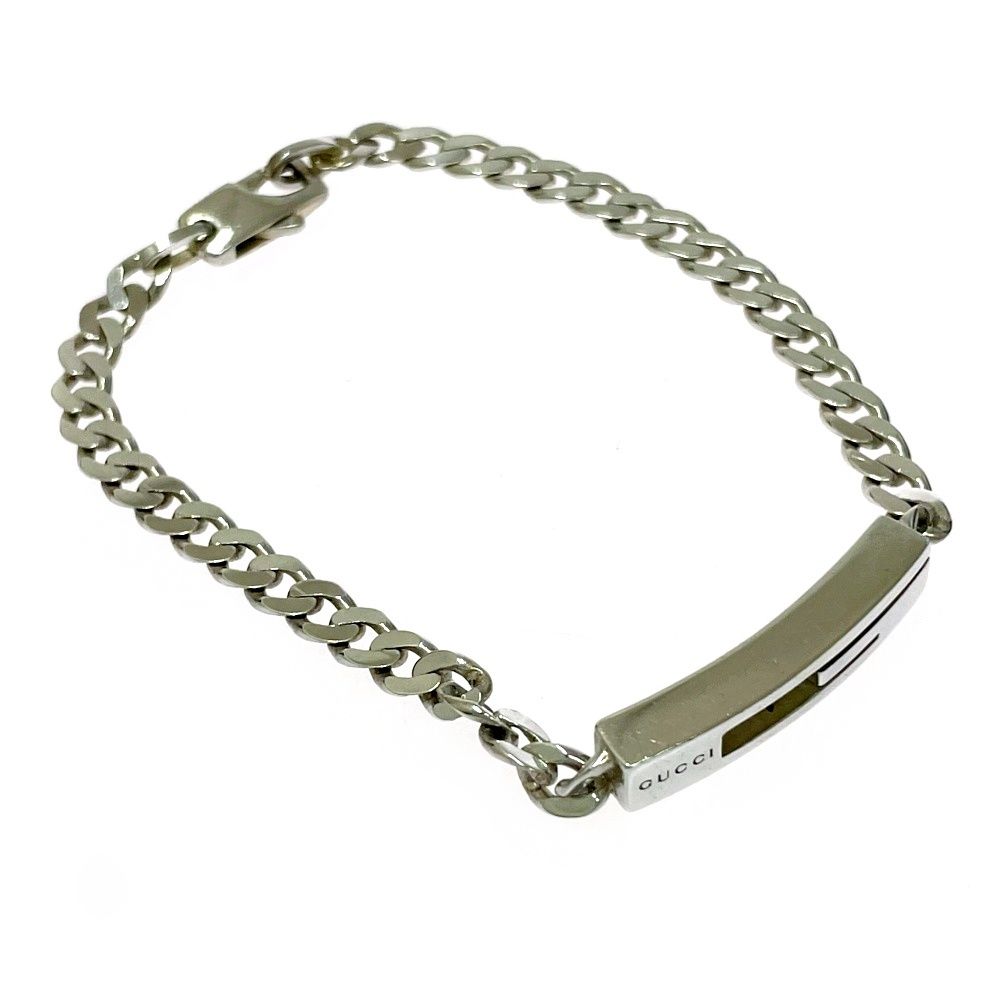 Gucci Silver Cutout Bracelet 925 Stamp — view 2