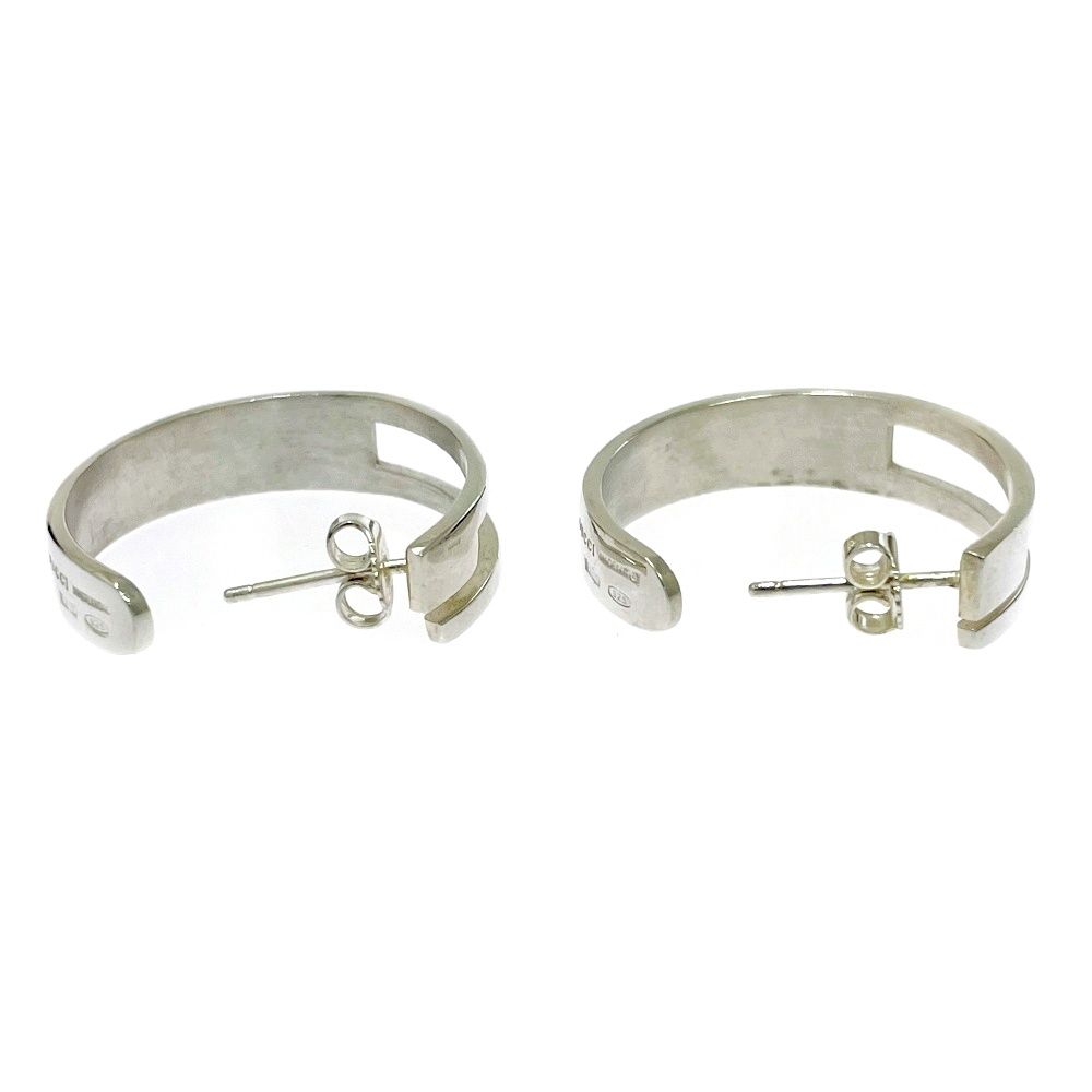 Gucci Silver-g Logo Hoop Earrings 925 Engraved — view 5