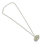 Gucci Silver Interlocking Ball Chain Necklace 925 Stamp — view 2