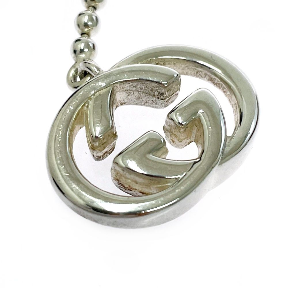 Gucci Silver Interlocking Ball Chain Necklace 925 Stamp — view 6