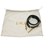 Dior CD Oval Black Camera Bag Navy Beige Leather Canvas — view 6