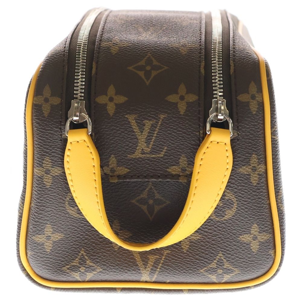 Louis Vuitton Dopp Kit Monogram Second Bag Handbag Brown — view 3