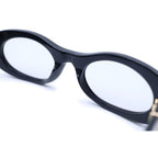 Dior CD Diamond Oval Sunglasses Black — view 5