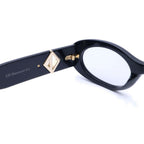 Dior CD Diamond Oval Sunglasses Black — view 4