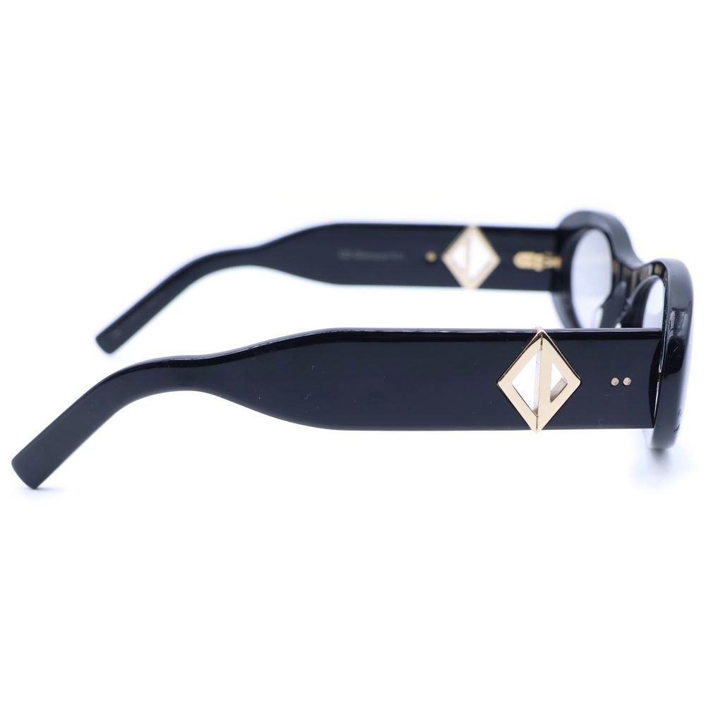 Dior CD Diamond Oval Sunglasses Black — view 3