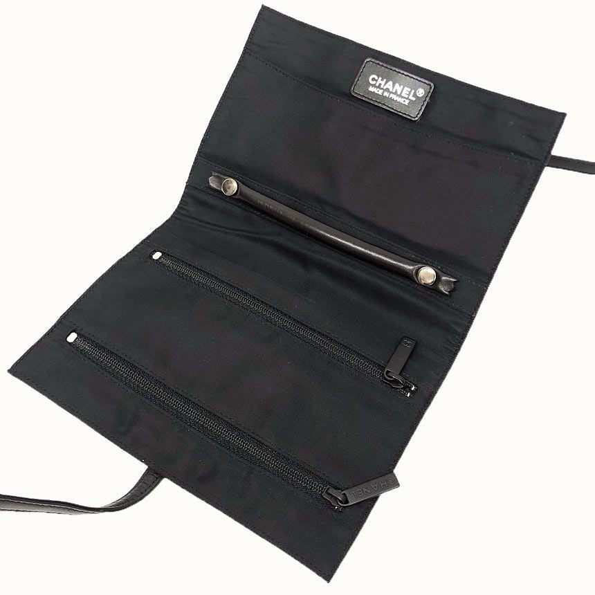 Chanel New Travel Line Pouch Case Black — view 2